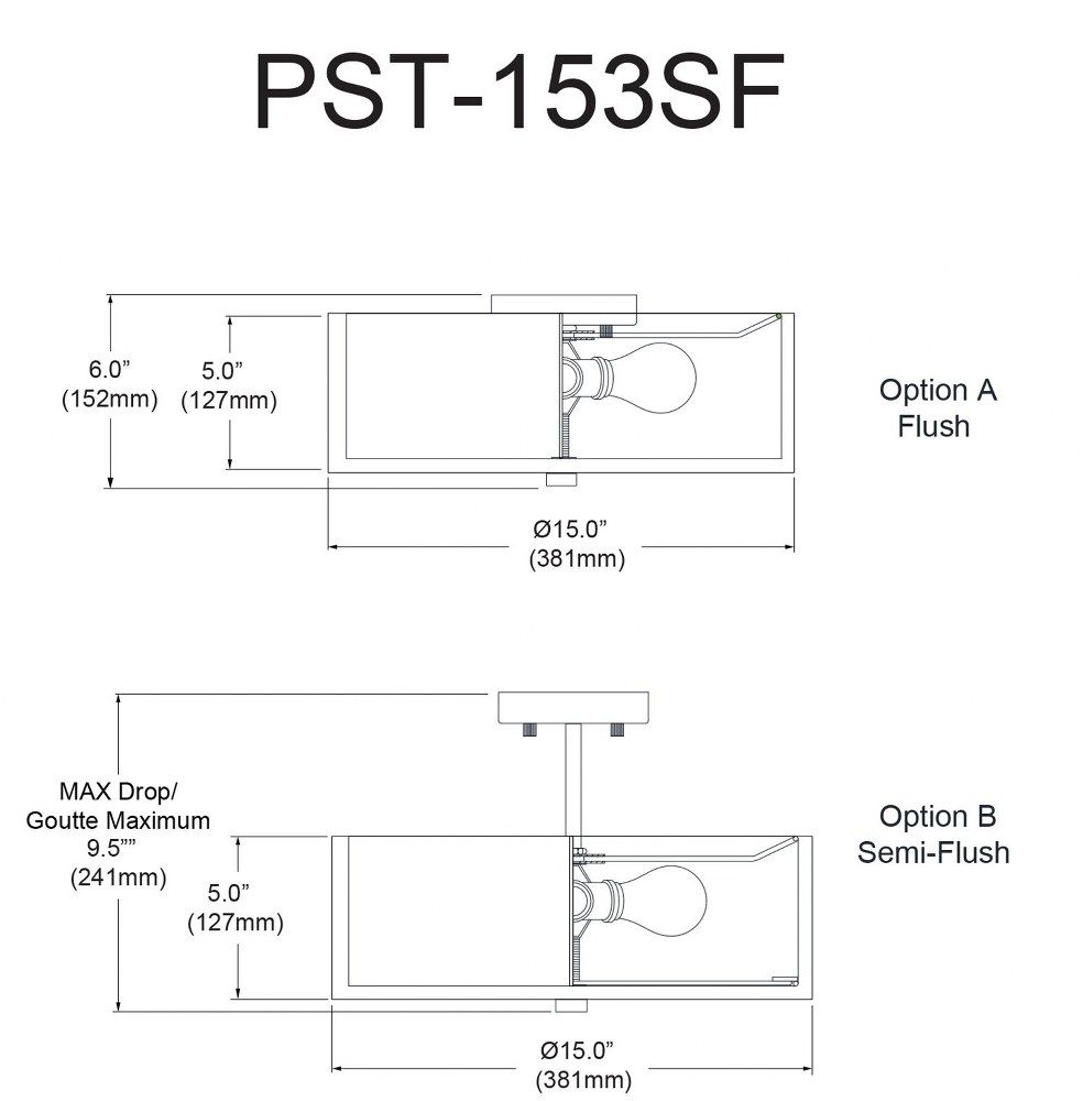 PST-153SF-MB-WH