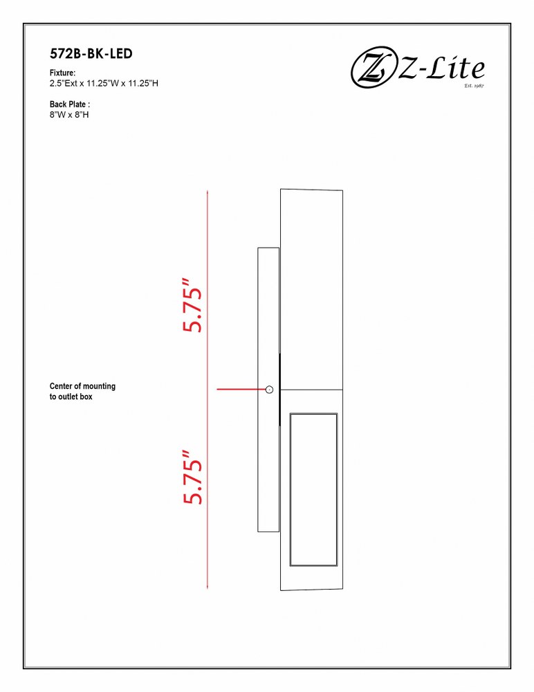 572B-BK-LED